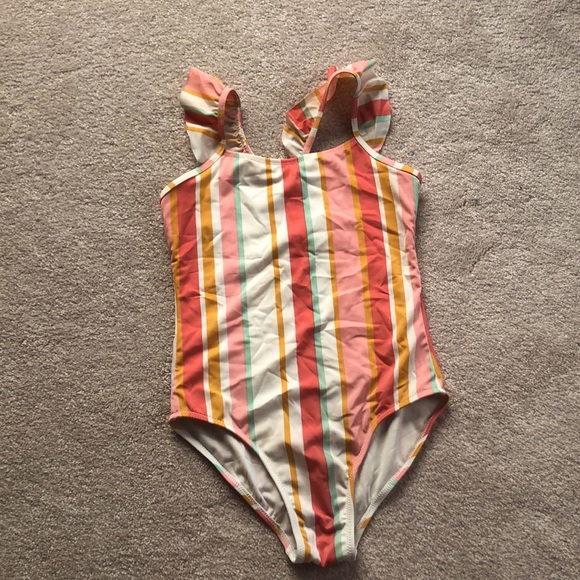 Cat & Jack girls one piece bathing suit - Picture 1 of 4